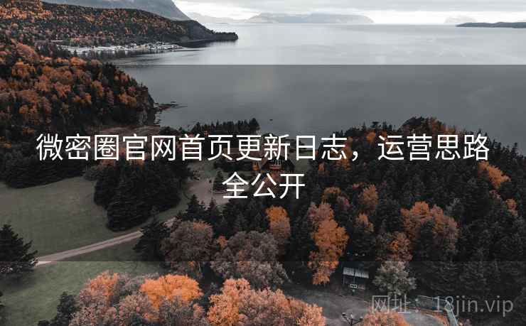 微密圈官网首页更新日志，运营思路全公开